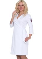 Халат медицинский полуприлегающего силуэта AYMAN195 женский