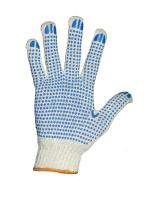 Перчатки трикотажные х/б с ПВХ (4-х нитка) (уп.200)