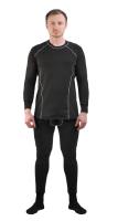 Термобельё в комплекте (фуфайка. кальсоны) Hobo Pro DryWarm (Стрейч-флис) чёрный