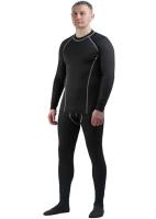 Термобельё в комплекте (фуфайка. кальсоны) EcoDry RealMan (чёрный.)