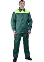 Костюм дамаск цвет зеленый/желтый