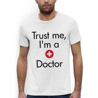 Трикотажная мужская футболка. Trust me, I'm a Doctor фото, изображение, баннер