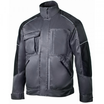 Куртка мужская летняя Brodeks KS 203, серый/черный баннер, фото, картинка, как выглядит