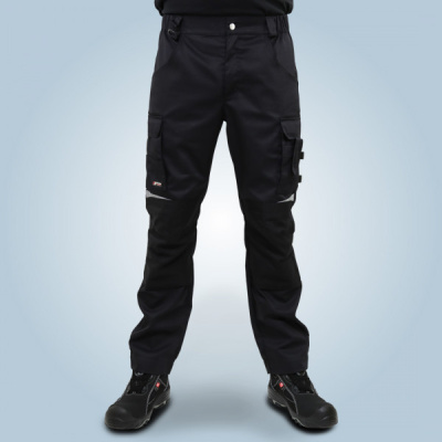 Брюки мужские летние Brodeks KS 302, черный баннер, фото, картинка, как выглядит