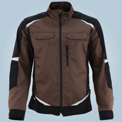 Куртка мужская летняя Brodeks KS 202, коричневый/черный баннер, фото, картинка, как выглядит