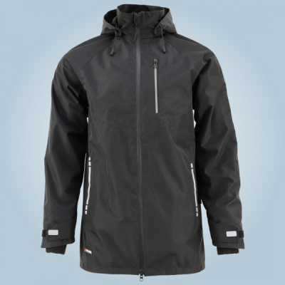Летняя мужская куртка-парка Brodeks KS 213, черный баннер, фото, картинка, как выглядит
