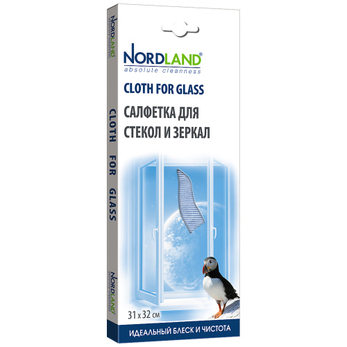 Салфетка для стекол и зеркал Nordland