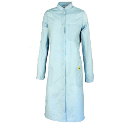 Халат антистатический прямой воротник стойка женский фото, изображение, баннер