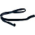 1005771 Шнурок для очков Флексикорд, черный, регулируемый по длине, толстый, кругловязанный