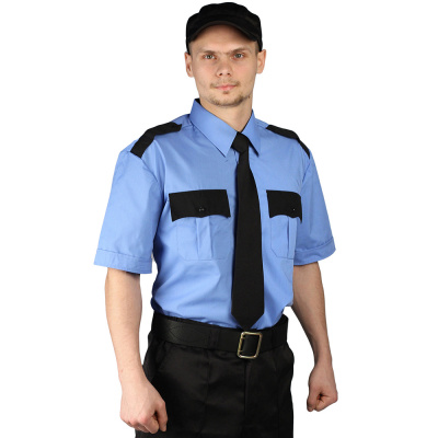 Рубашка мужская Охранник с коротким рукавом фото, изображение, баннер
